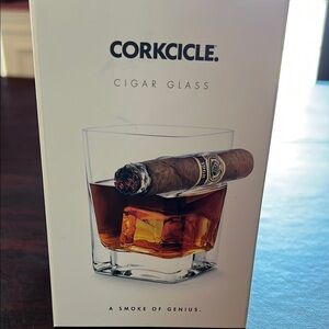 Corkcicle Cigar Glass - Elegant Black Design